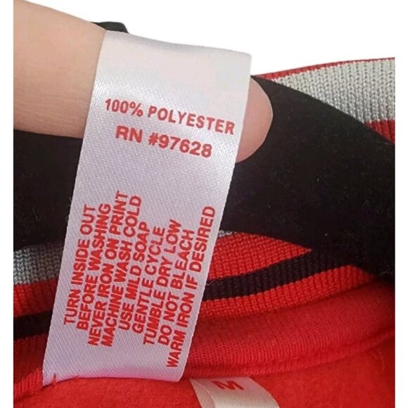 Pepe Jeans Women's Track Jacket Medium Red Heart Print Full Zip Retro Sportswear - Picture 7 of 11